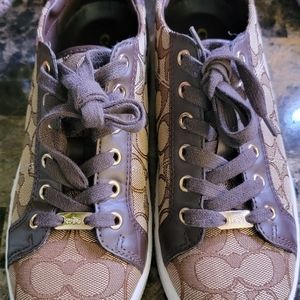 Coach Paddy Signature Monogram Sneakers 👟 Sz 8